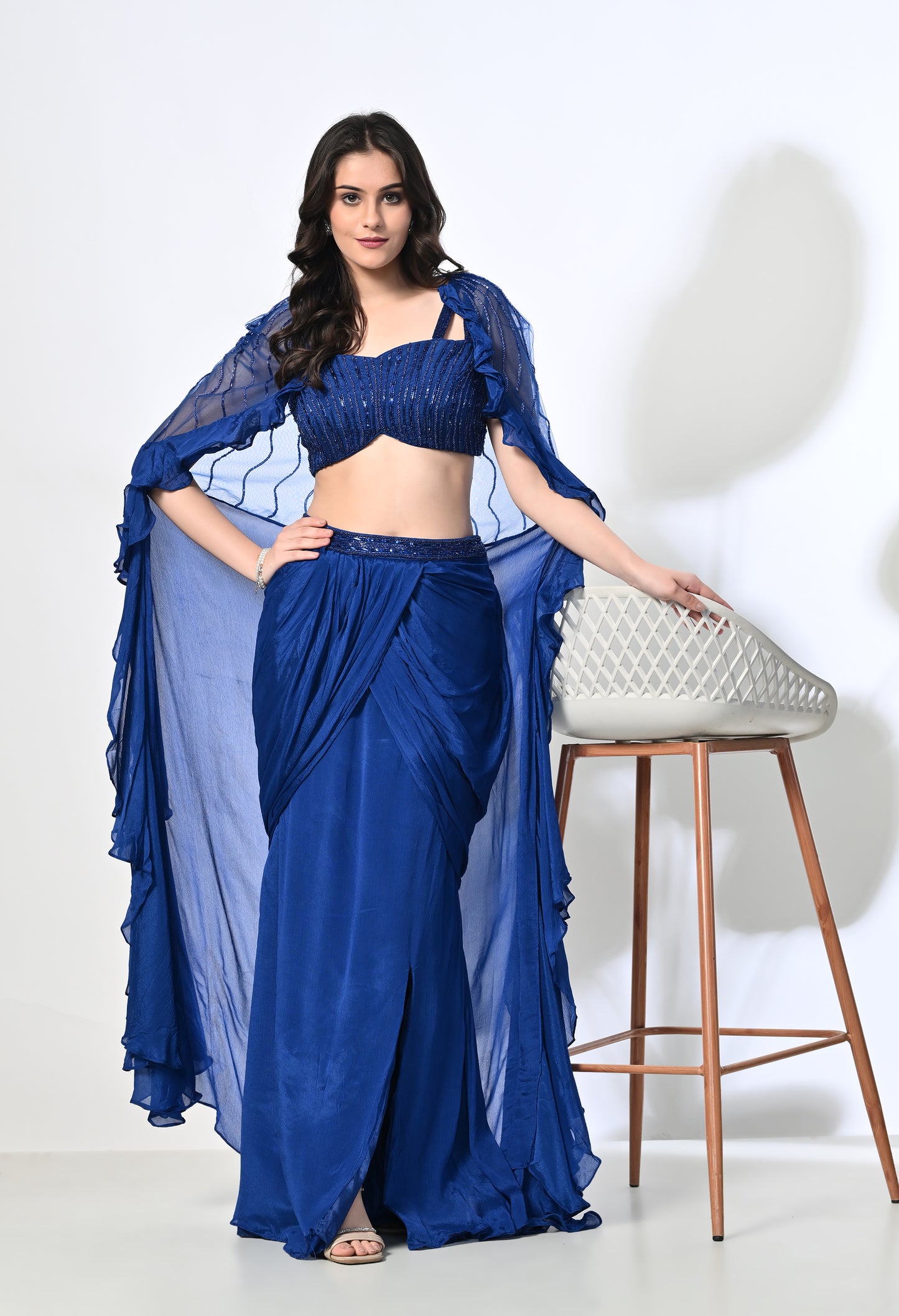 Ashra Drape Cape Set