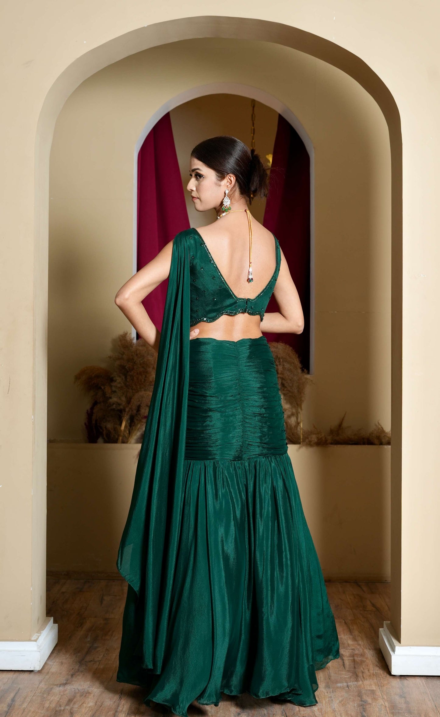 Maya Ruched Lehenga