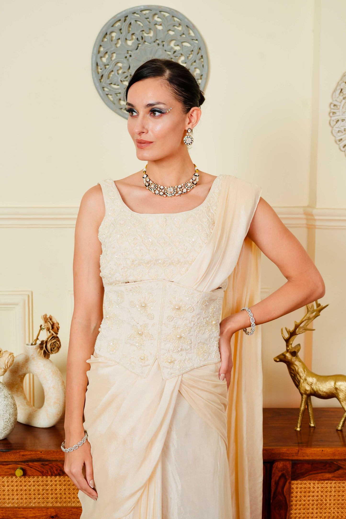 Heer Corset Belt Saree