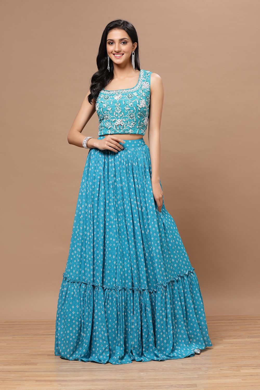 Aana Lehenga with Cape