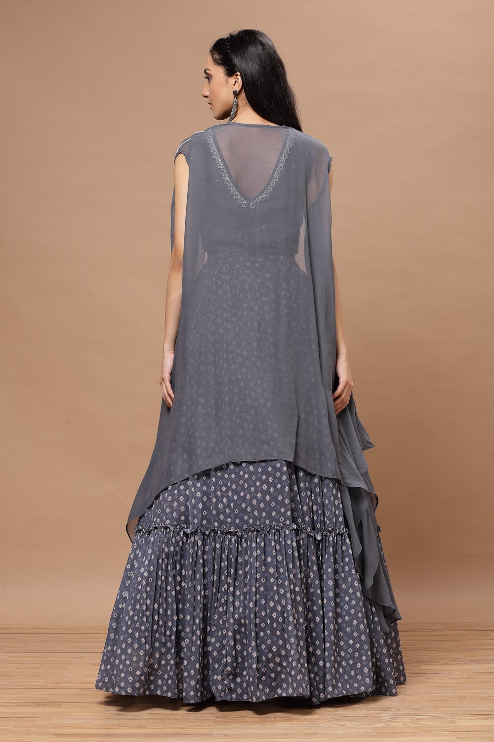 Aana Lehenga with Cape