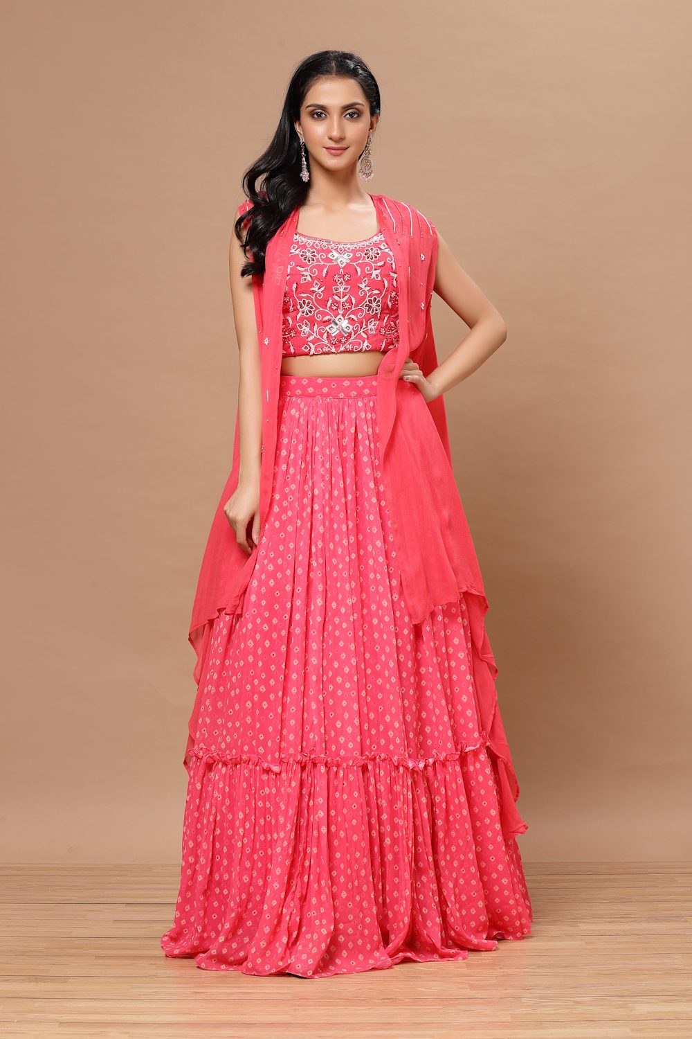 Aana Lehenga with Cape