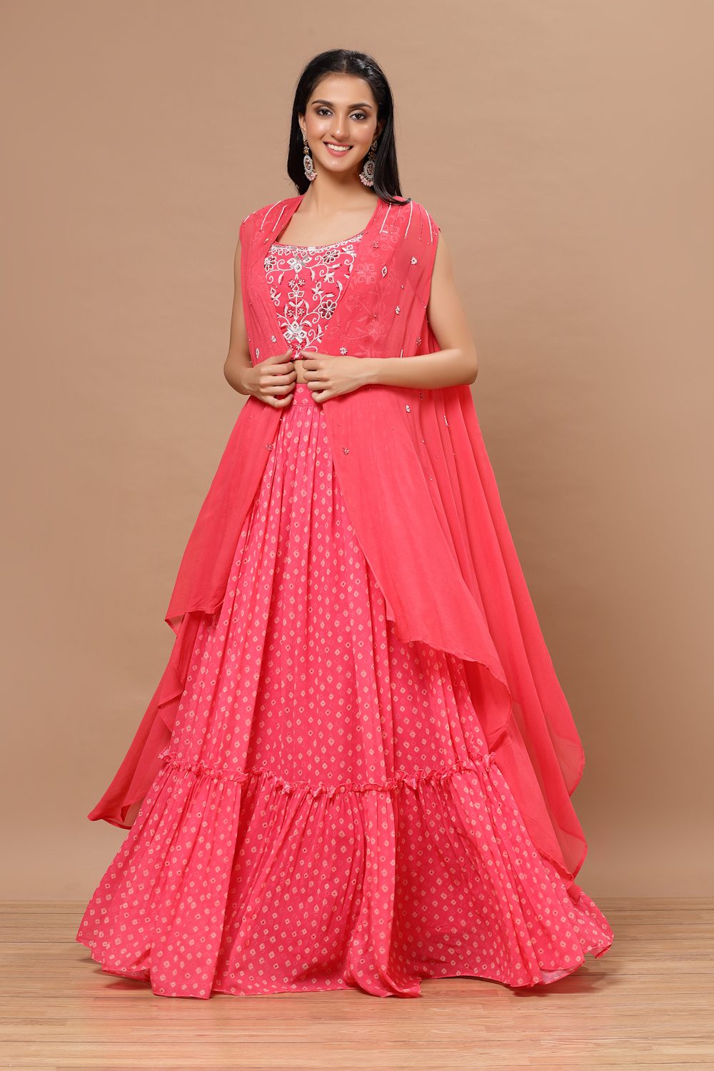 Aana Lehenga with Cape