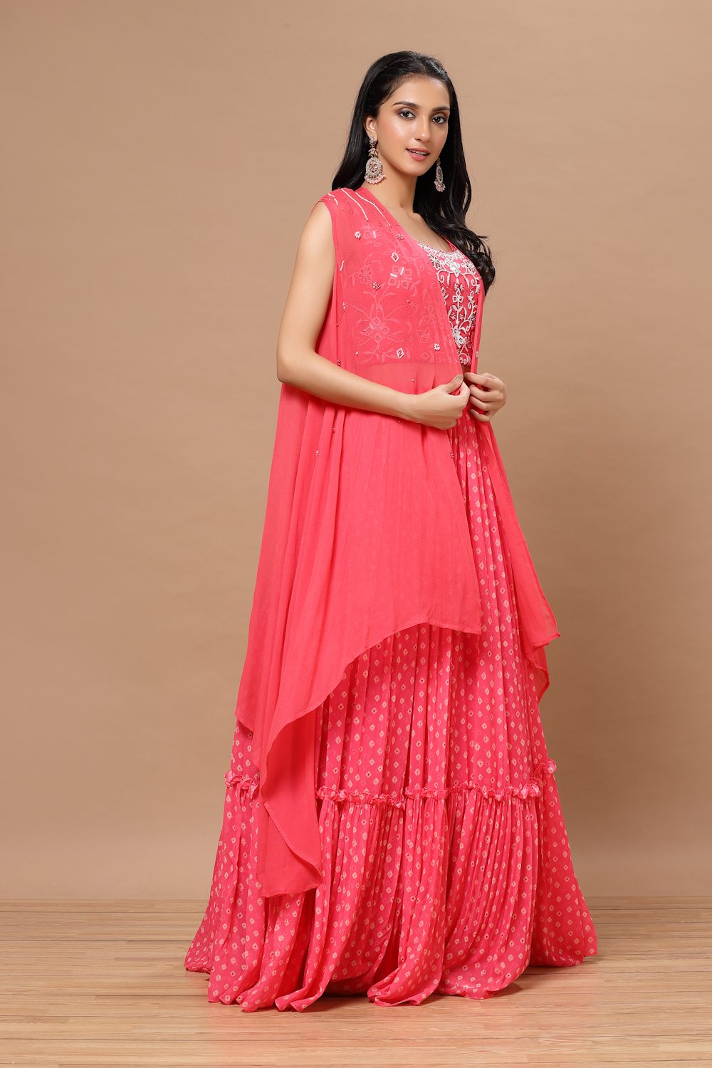 Aana Lehenga with Cape