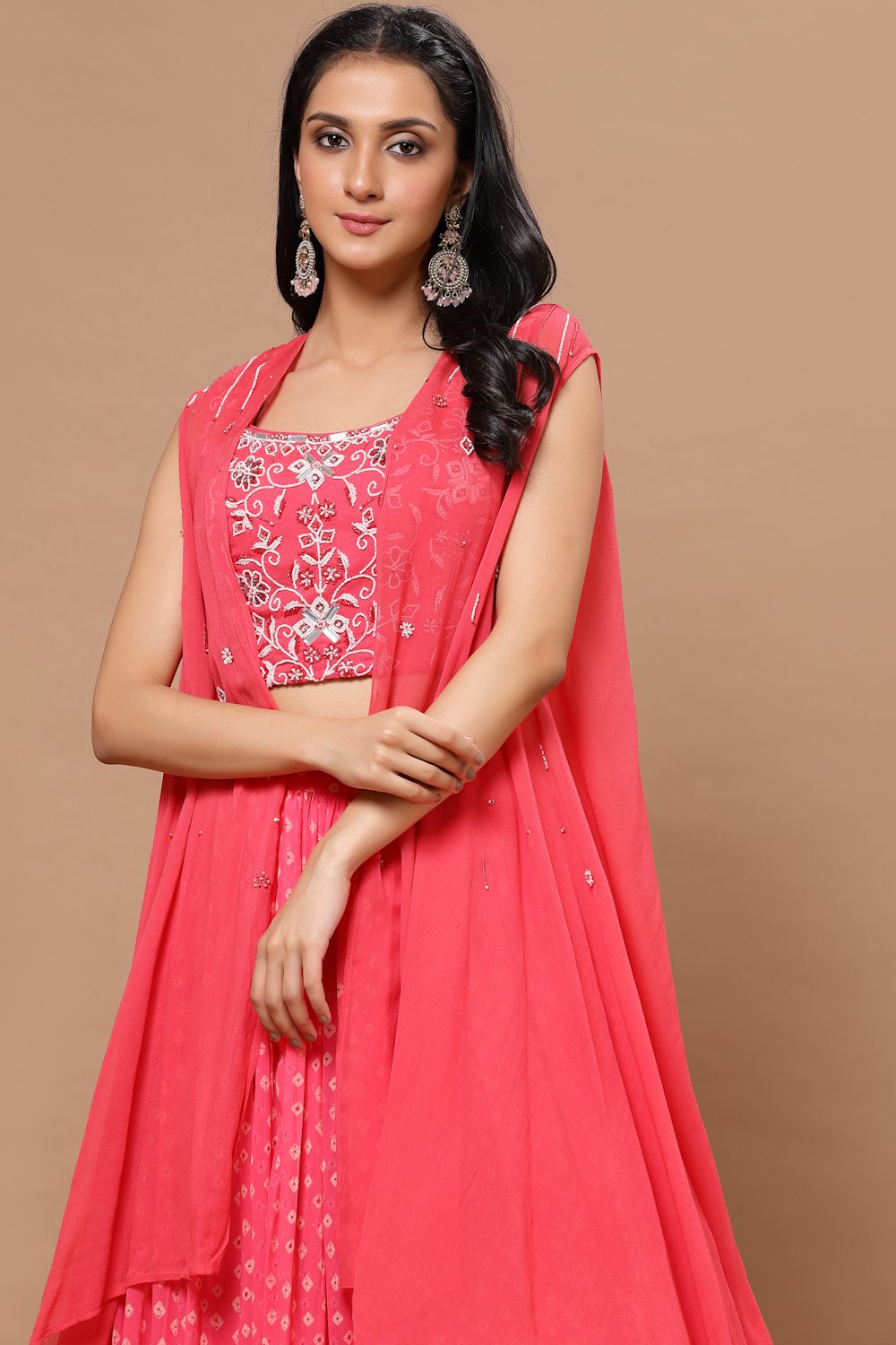 Aana Lehenga with Cape