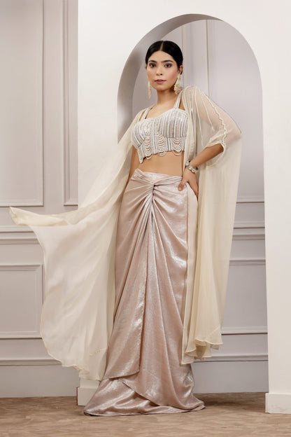 Bushra Corset Drape Set