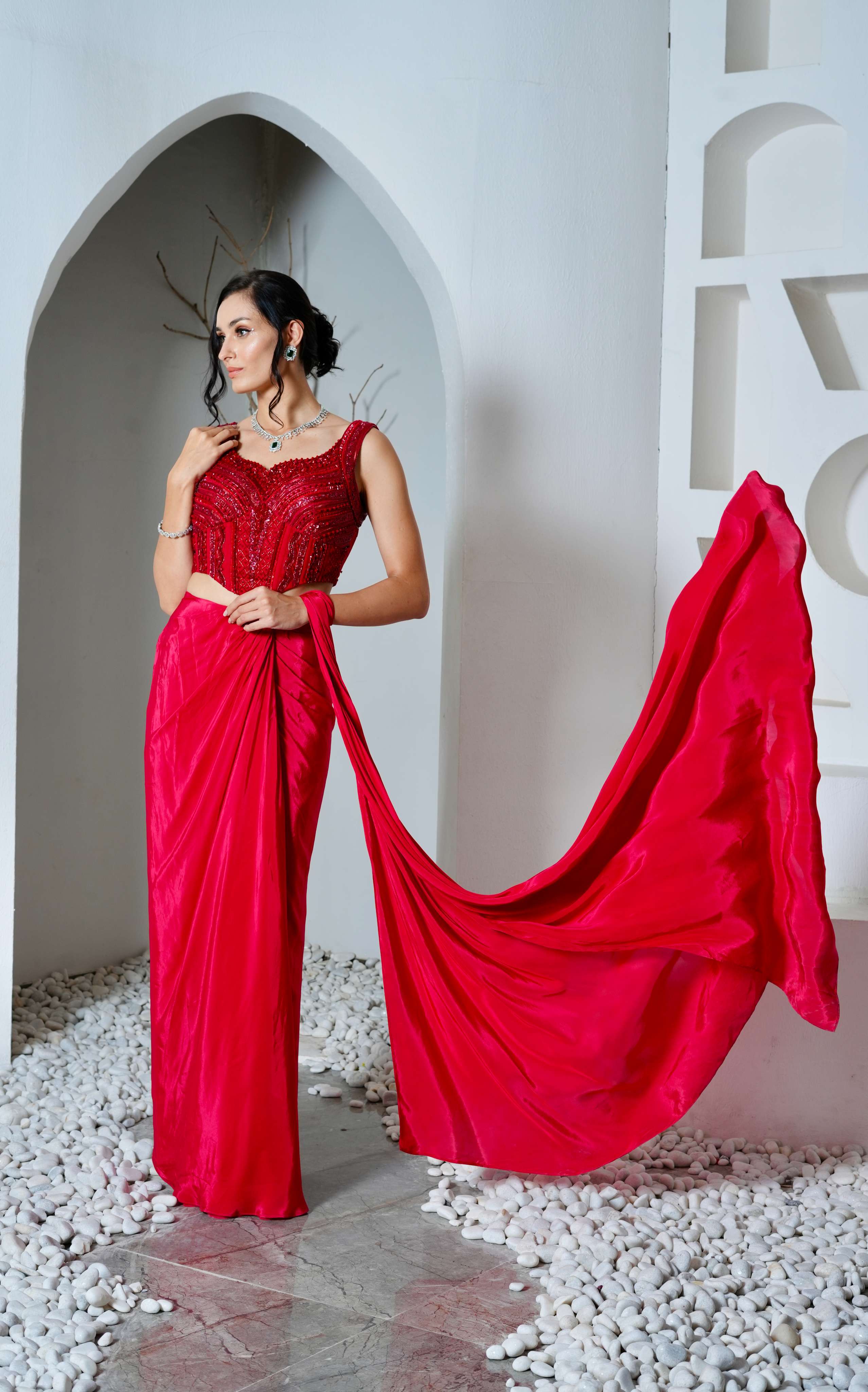 Selena Drape Saree