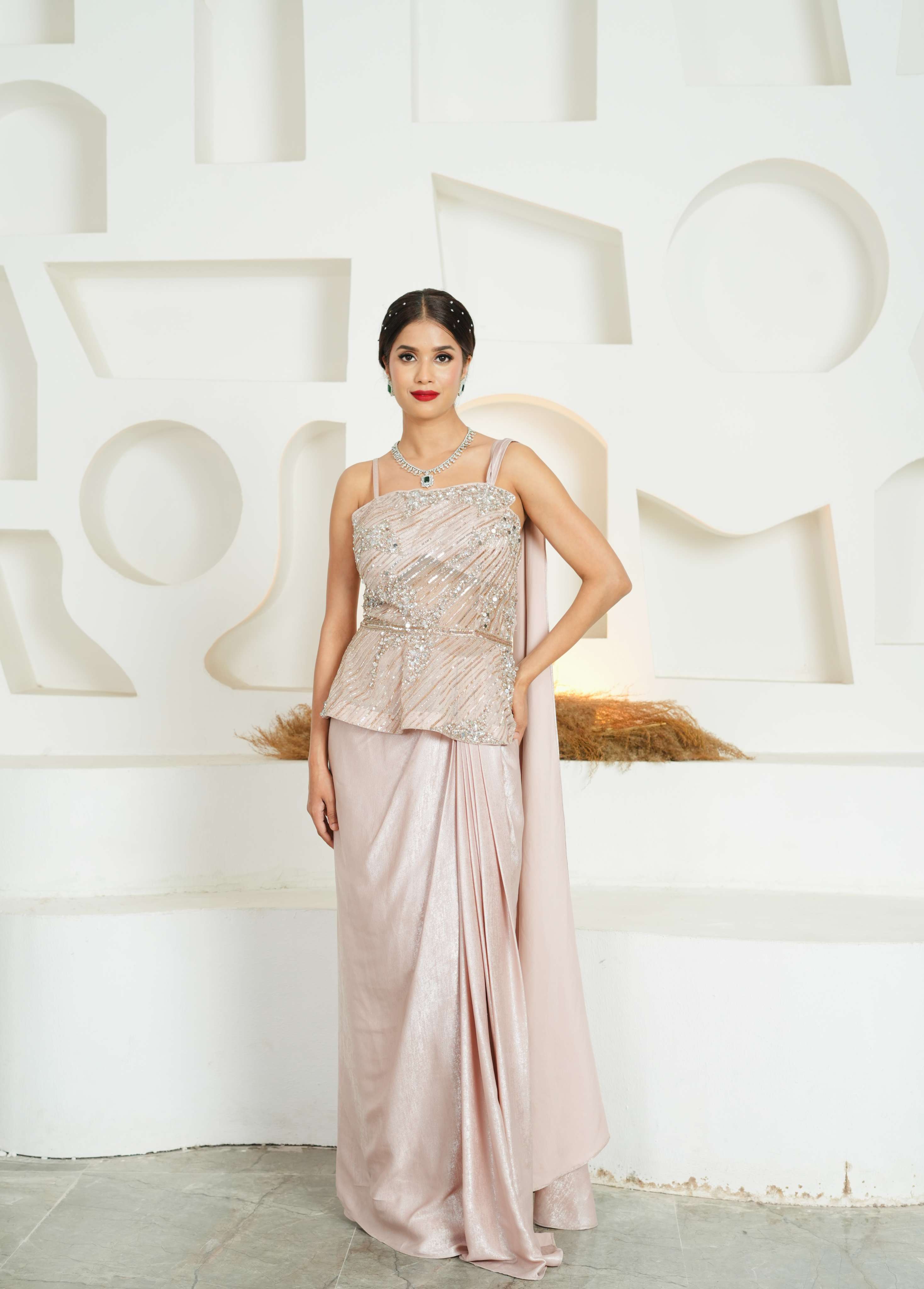 Zeenat Peplum Drape
