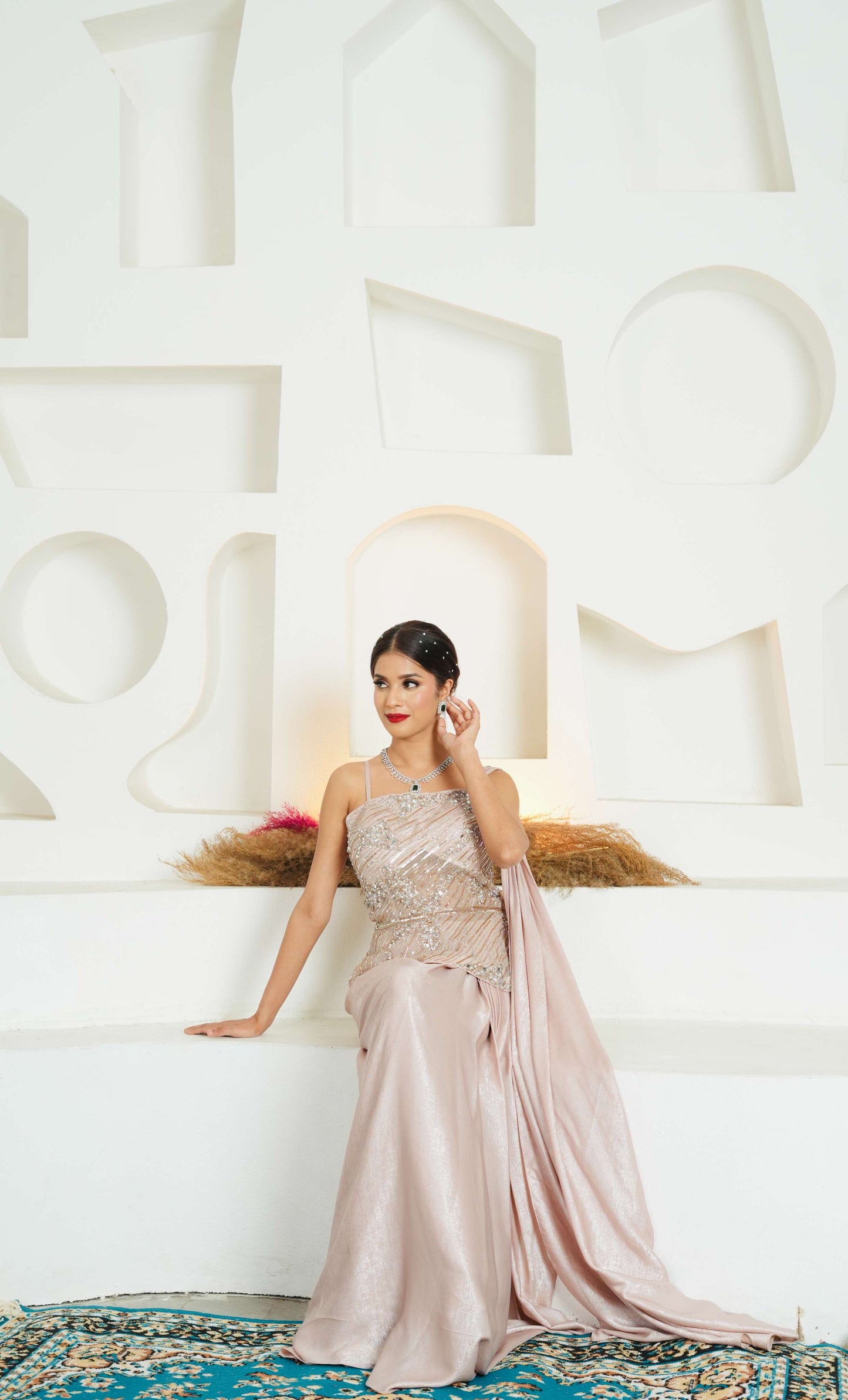 Zeenat Peplum Drape