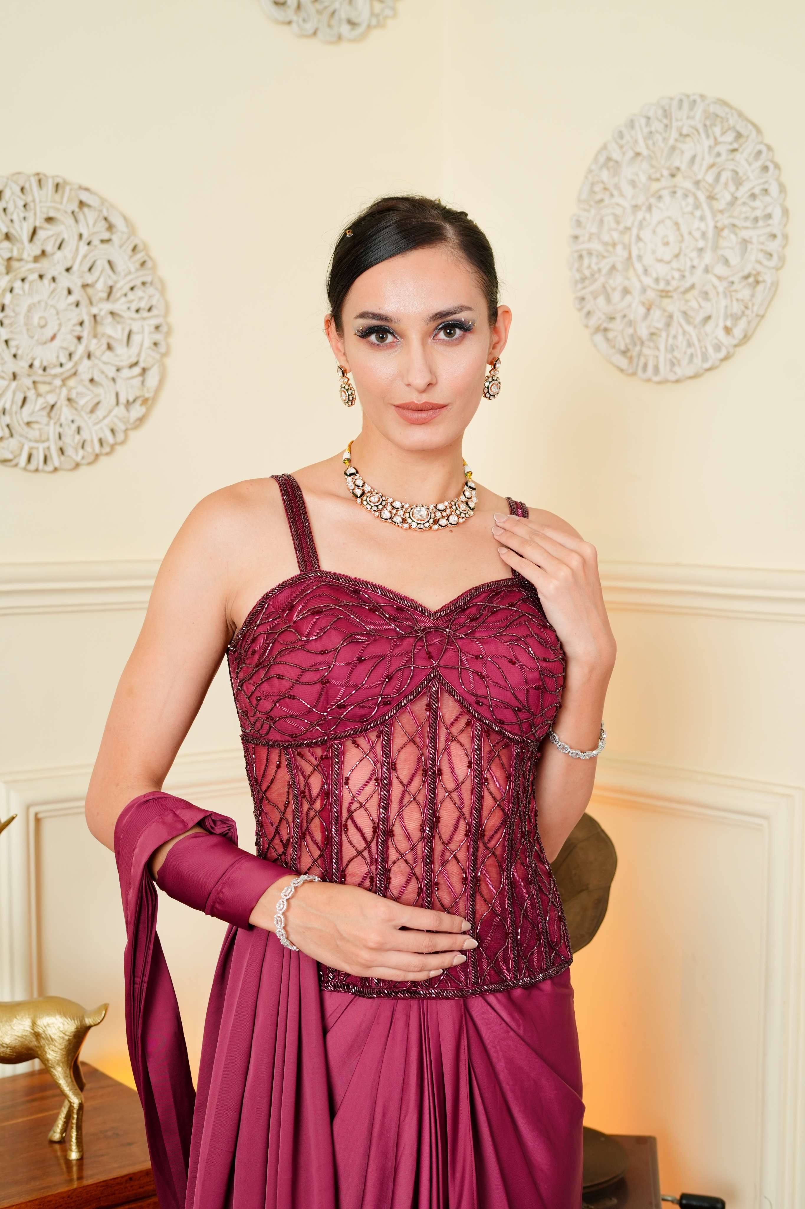 Toma Corset Saree