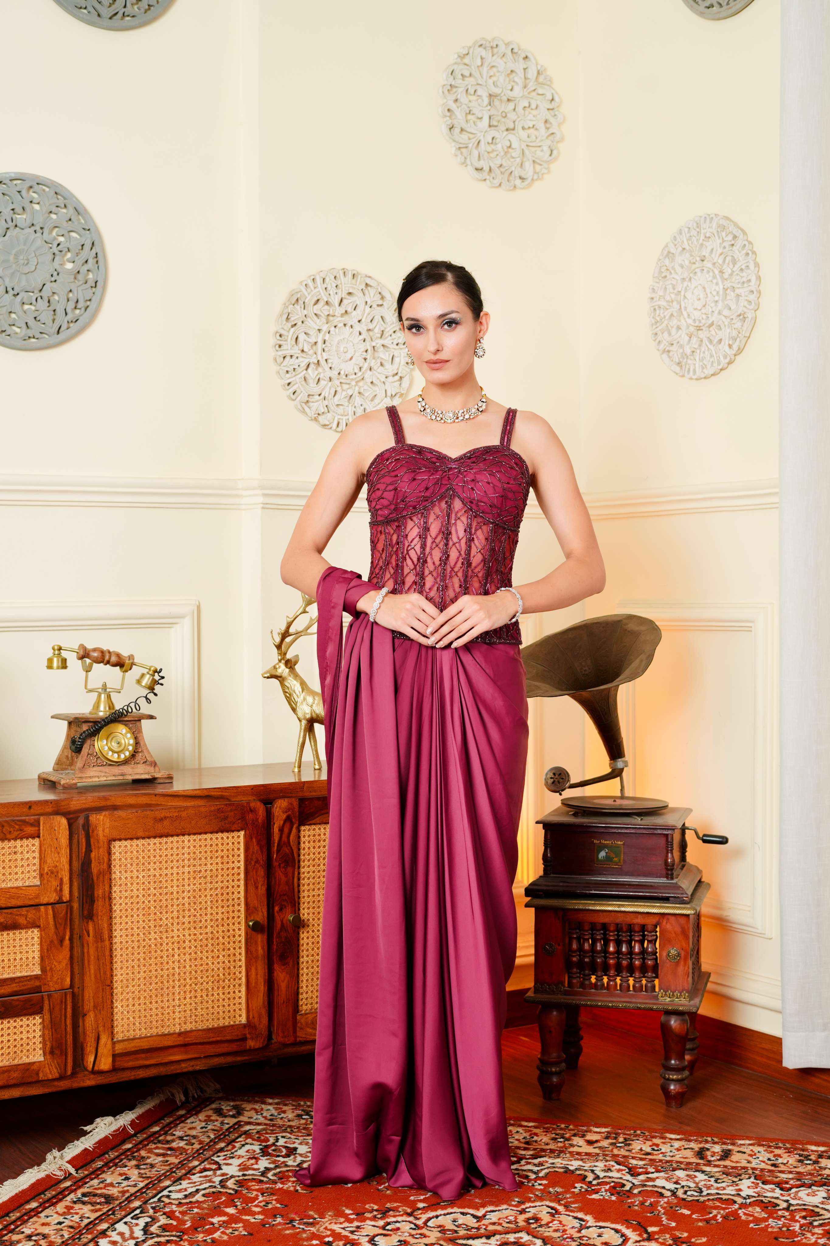 Toma Corset Saree