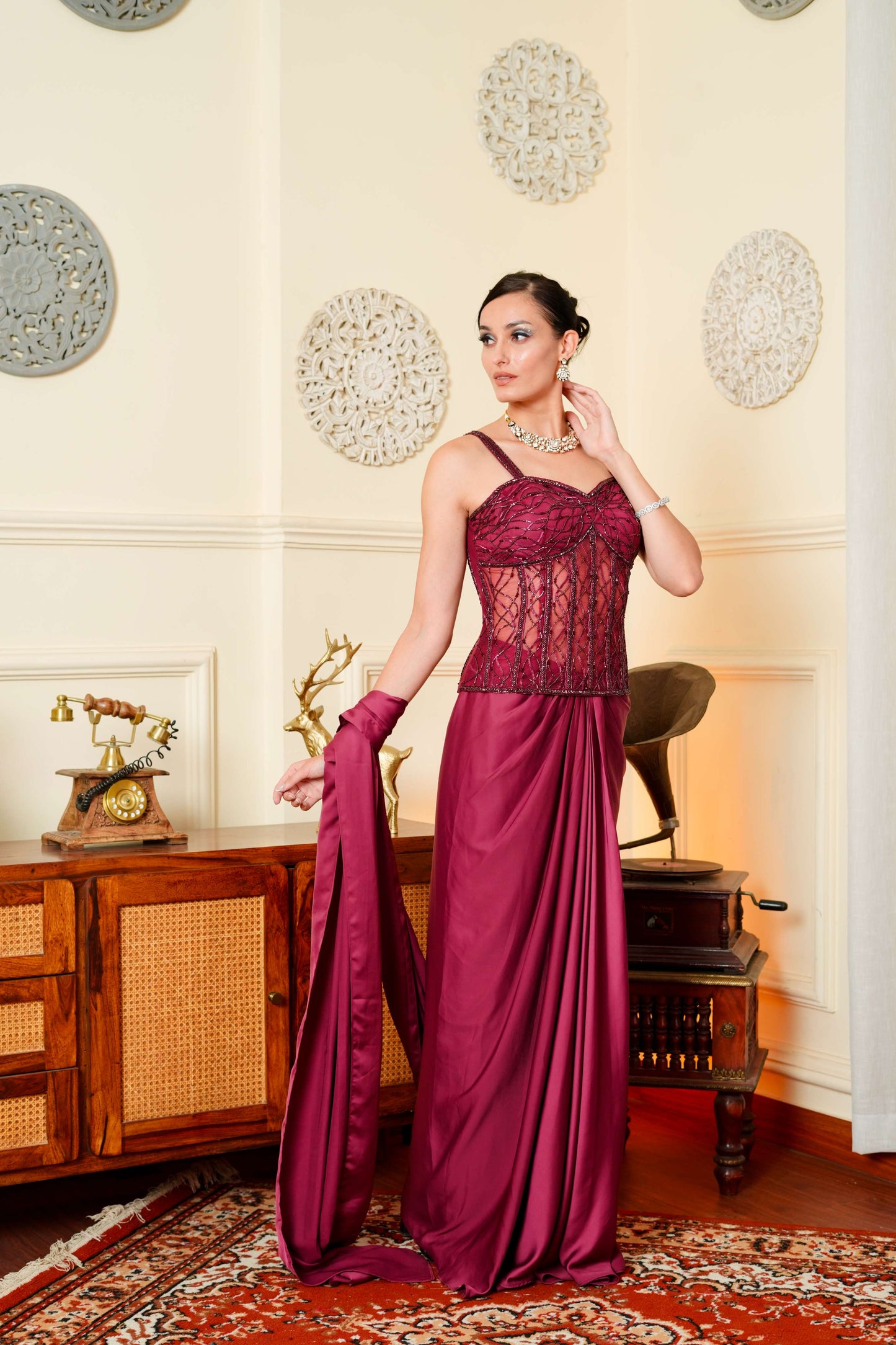 Toma Corset Saree