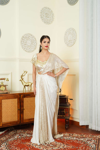 Tanya Golden Saree