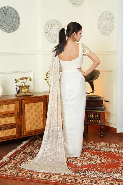 Tanya Golden Saree