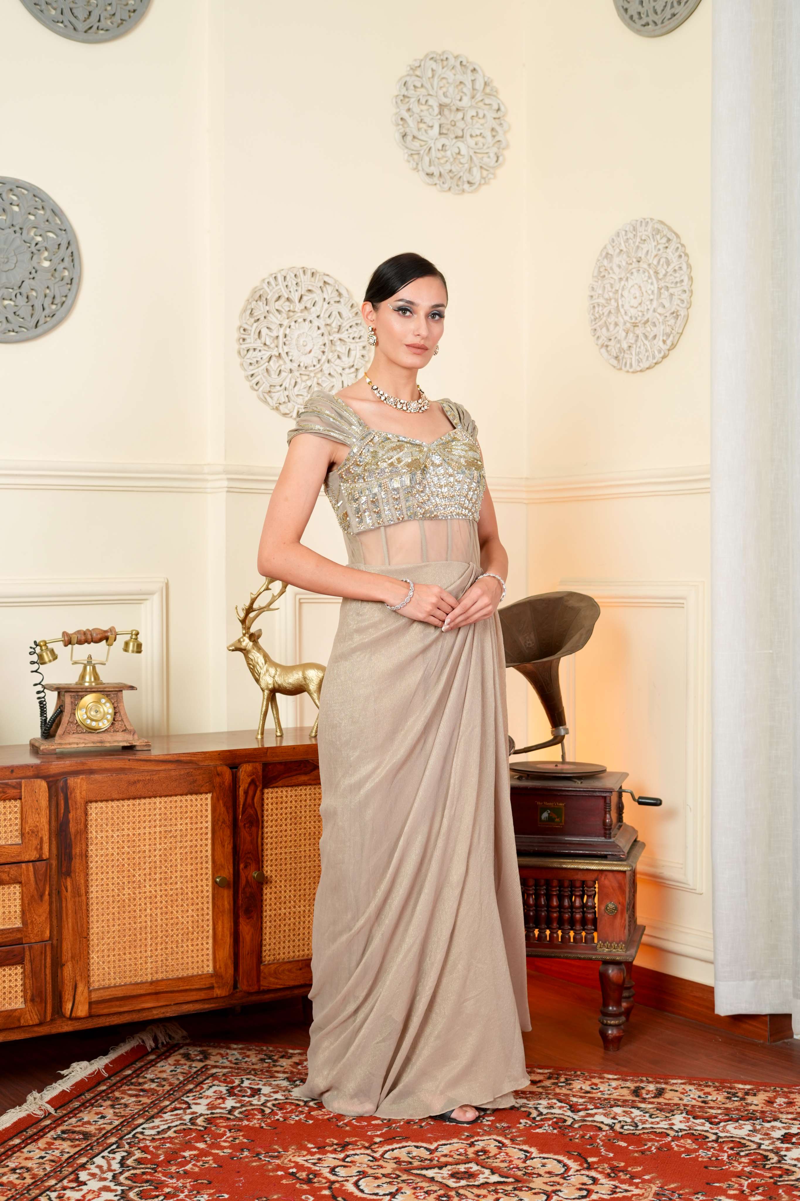 Gina Drape Gown