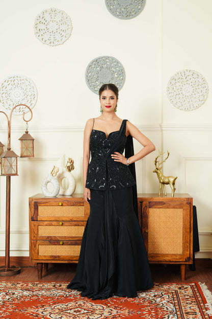 Mehram Saree Lehenga