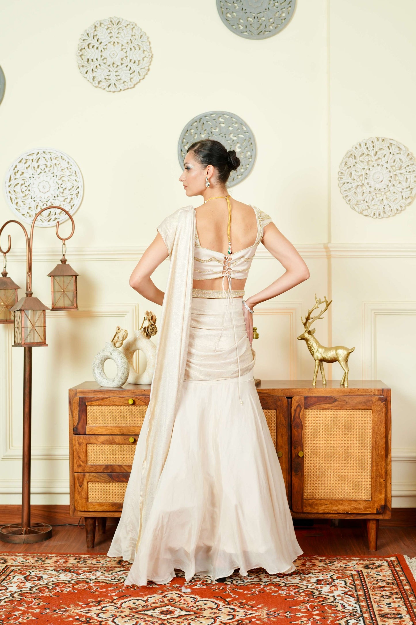 Amber Gold Lehenga