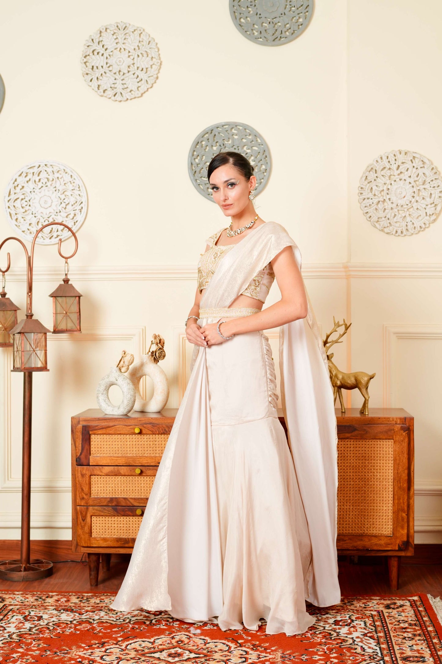 Amber Gold Lehenga