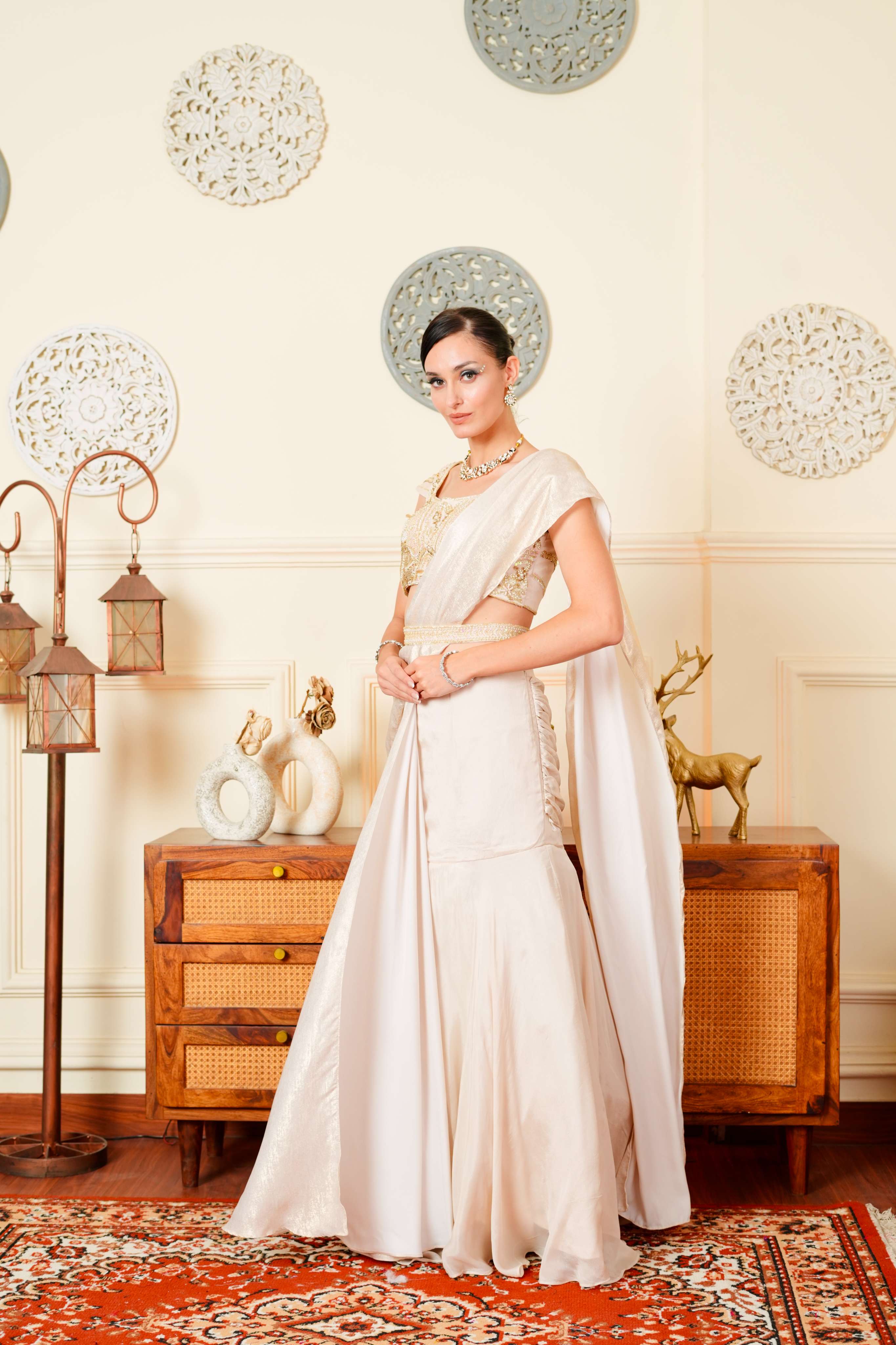 Amber Gold Lehenga