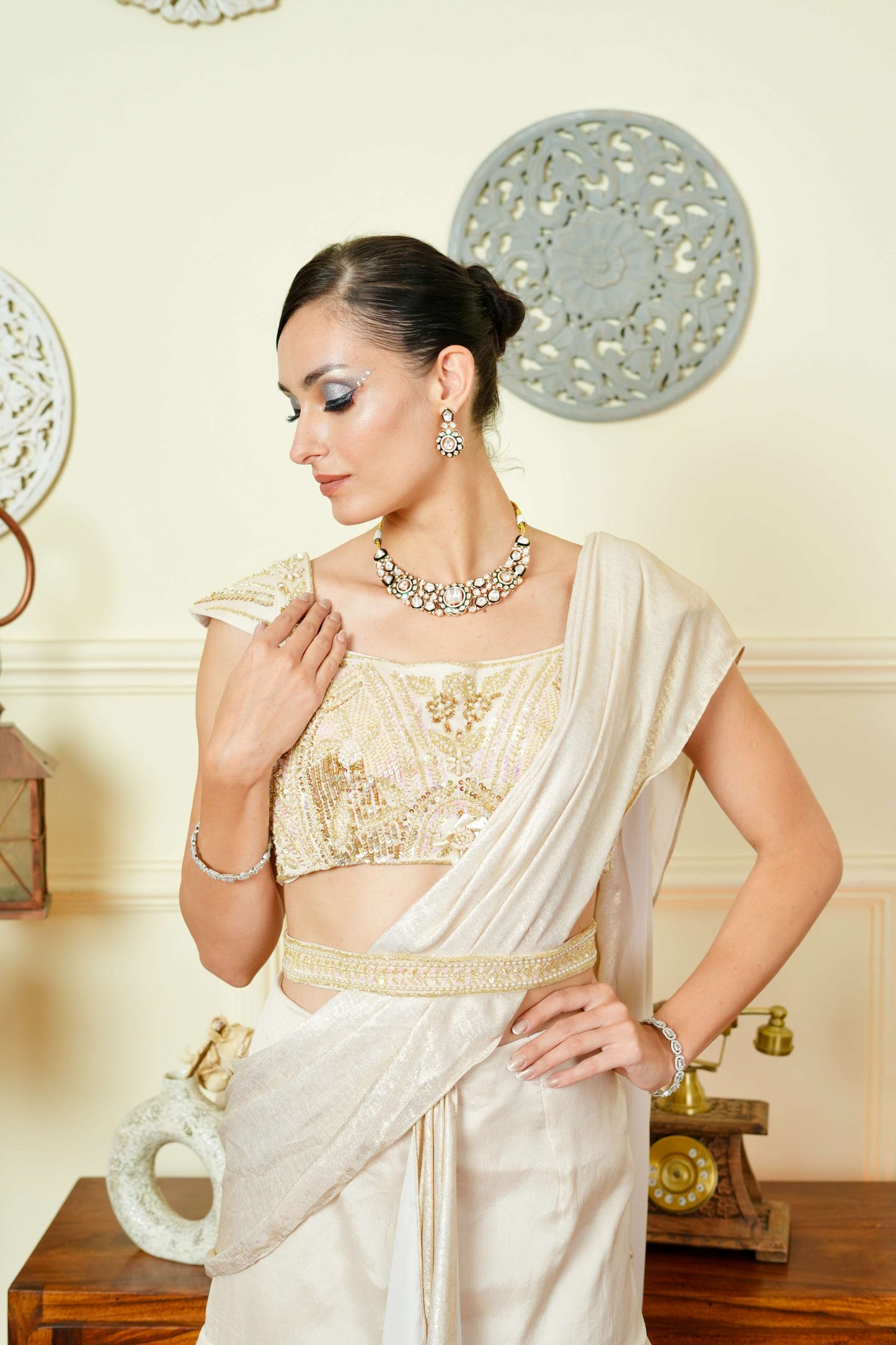 Amber Gold Lehenga