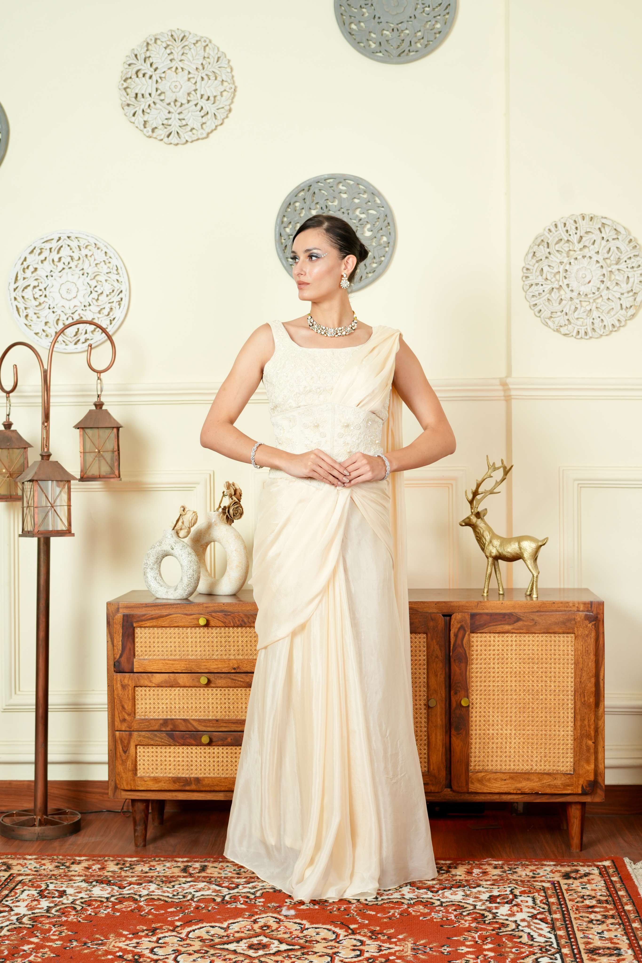 Heer Corset Belt Saree