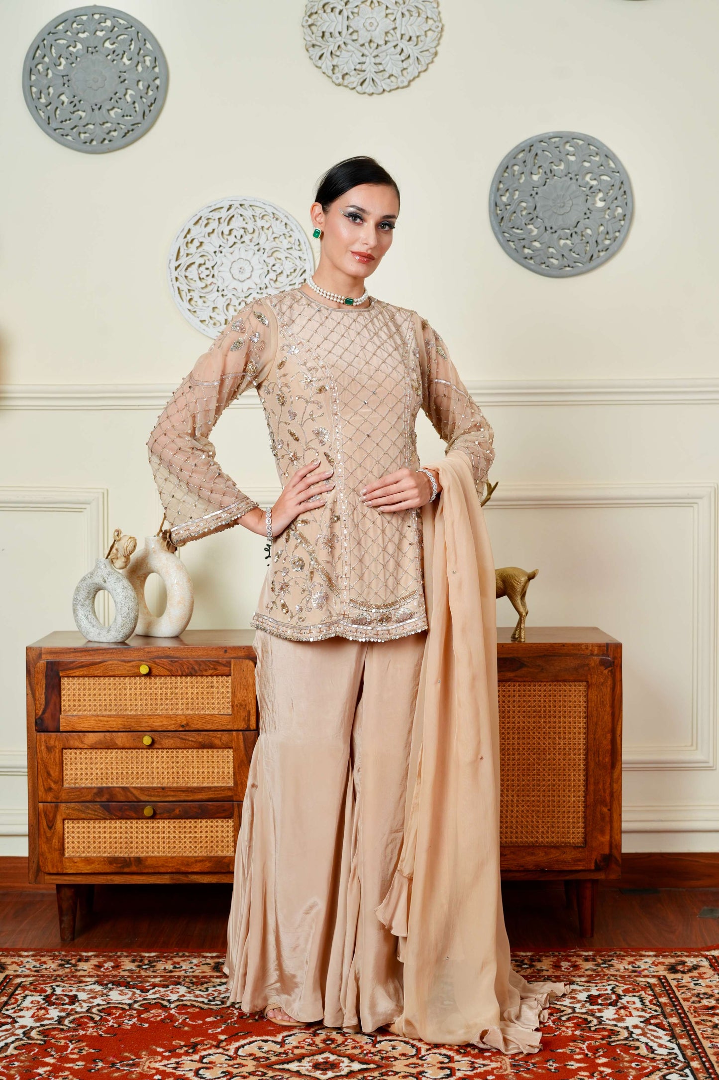 Aza Sharara Suit