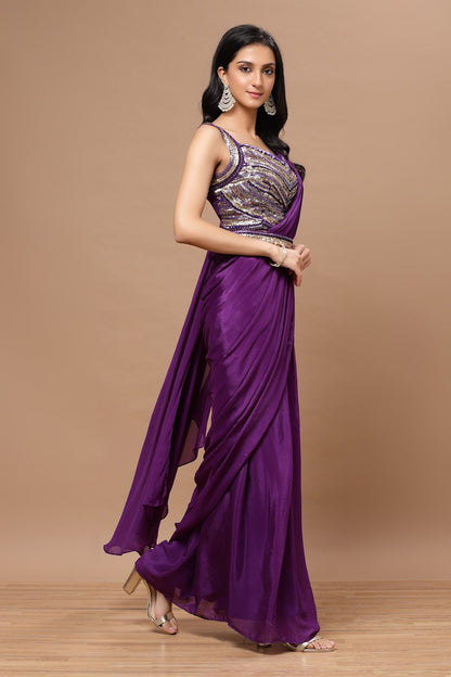 Leila Violet Saree