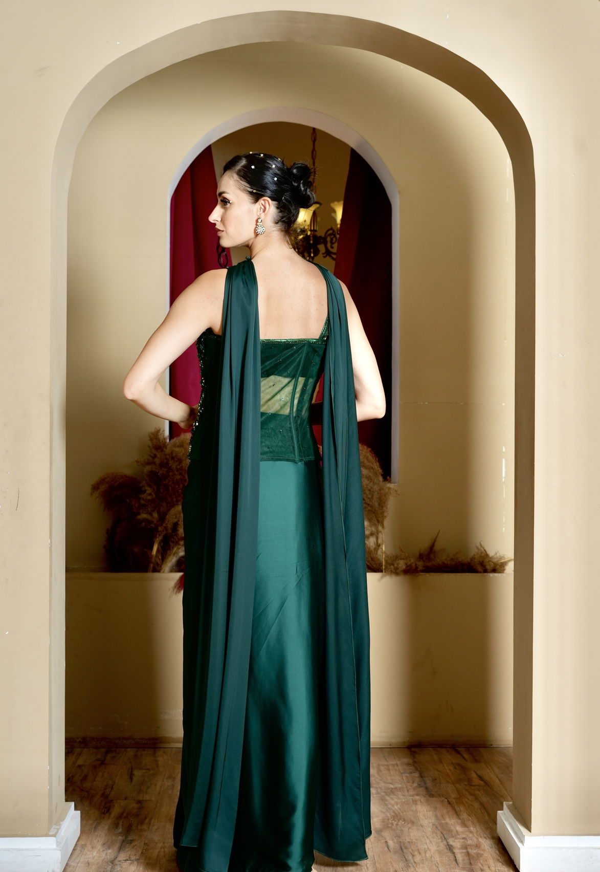 Zinia Green Corset