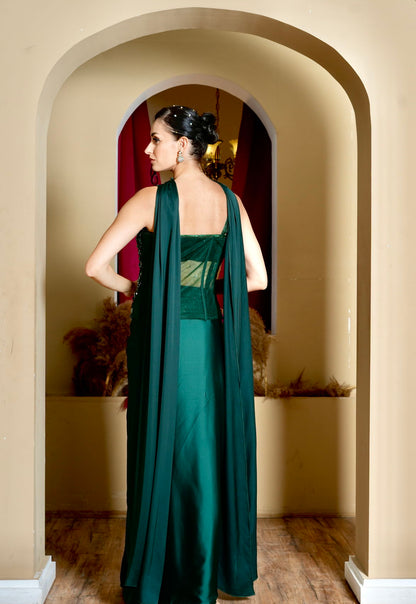 Zinia Green Corset